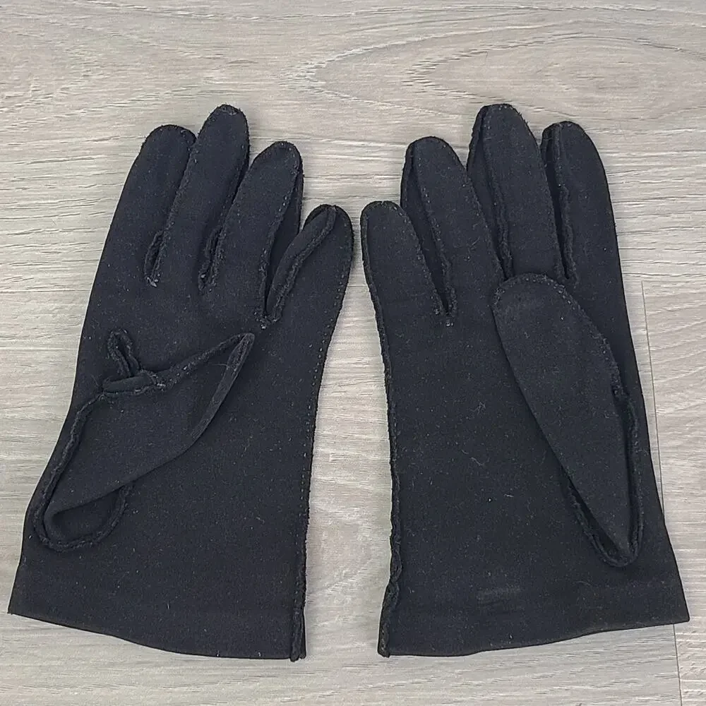Crescendoe Women's Leather‎ Driving Gloves Size 7 Brown Black Bundle Vtg